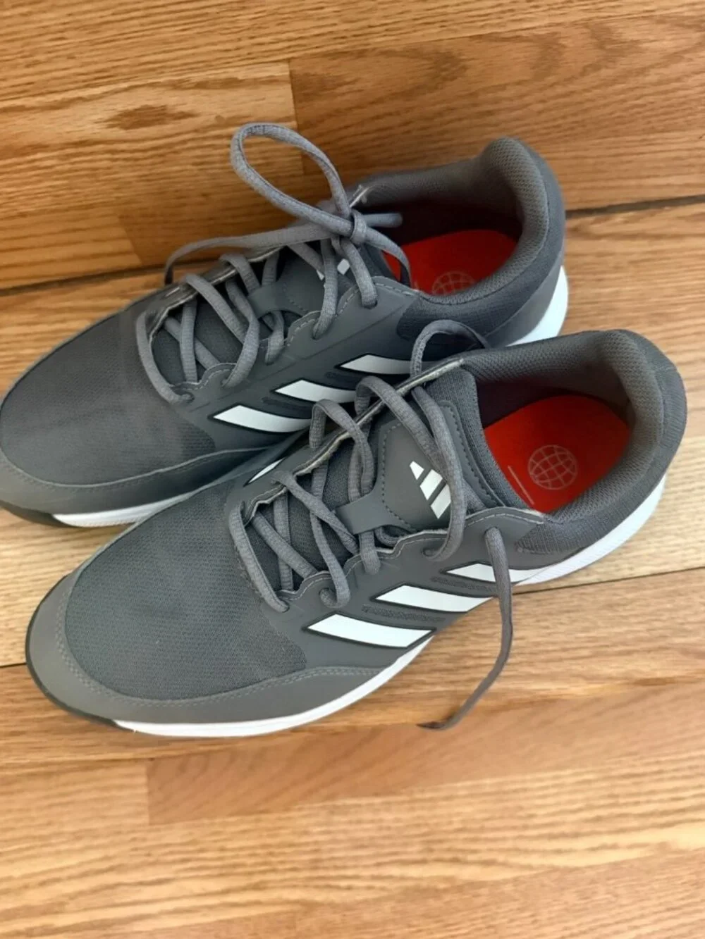 Adidas Men's Sneakers US 9 Gray and White